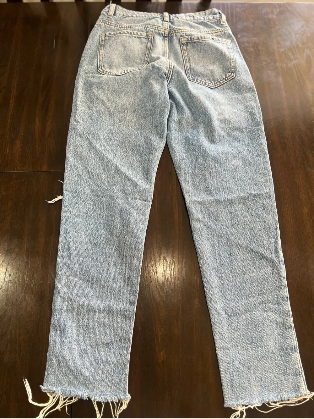 Garage Light Blue Straight Leg Jeans